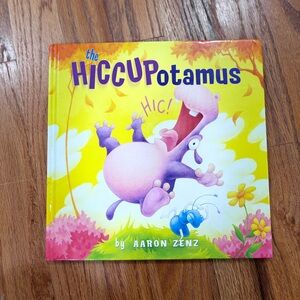 The HiccUPotamus by Aaron Zenz - Yellow & Pink Children's Board Book